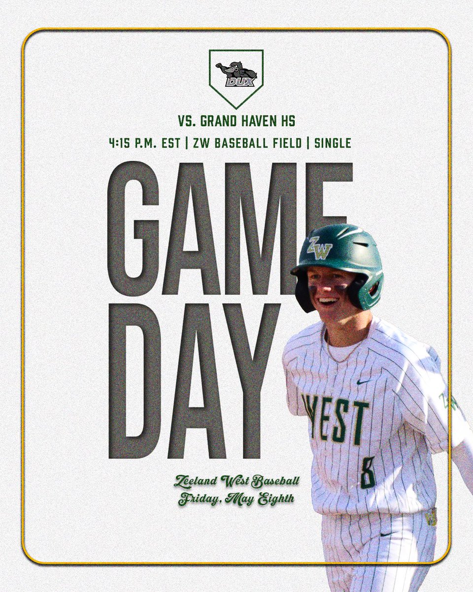 ‼️ GAMEDAY ‼️ 

Dux getting host Grand Haven tonight, first pitch at 4:15pm! #GoDux #FAST