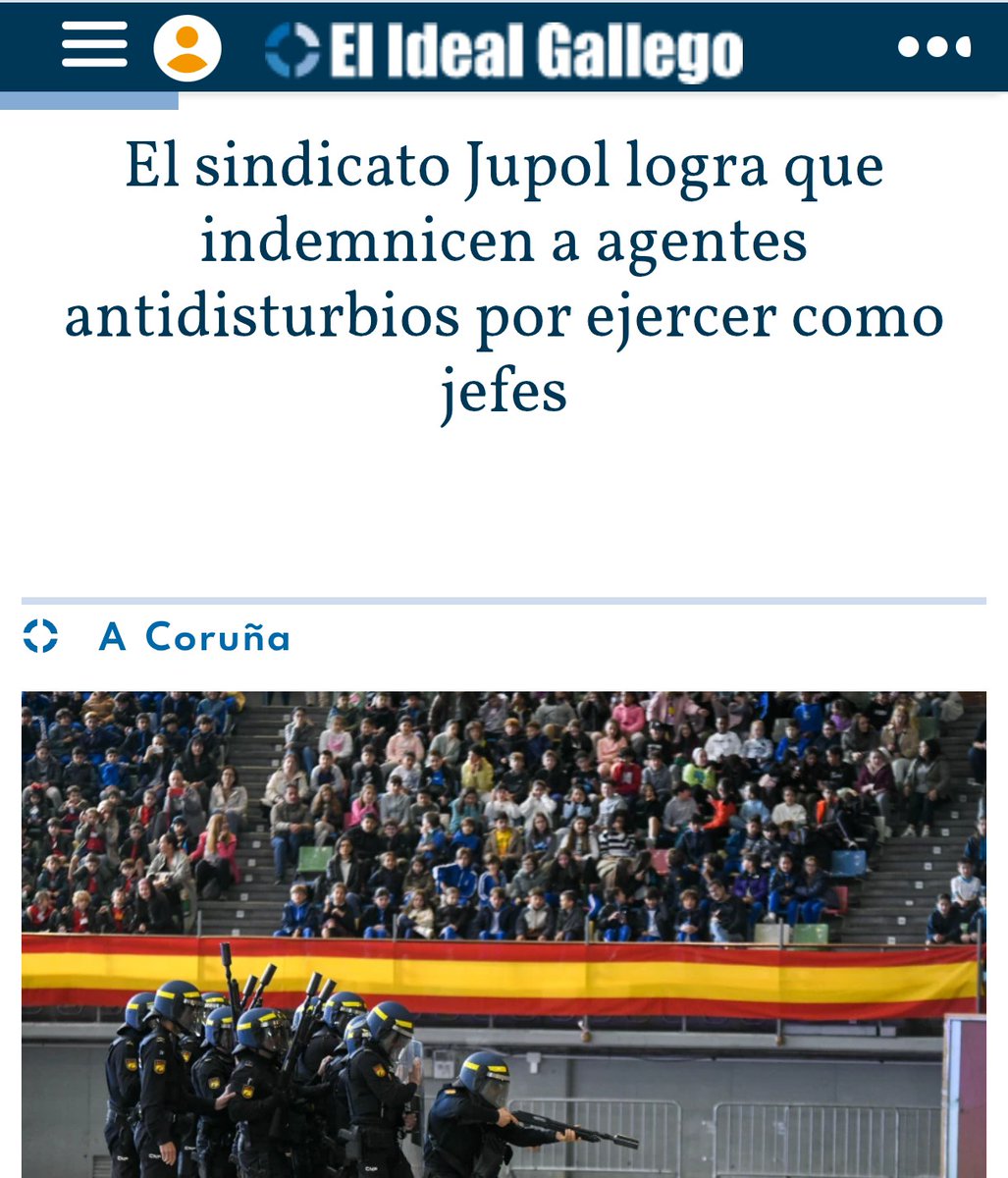 Jupol Galicia consigue numerosas sentencias en las que el TSJG obliga a la DGP a indemnizar numerosos policías por múltiples causas.

Entre ellos 4 antidisturbios que ejercían labores superiores a las de su cargo. 

Y muchas más....

#EquiparacionYa