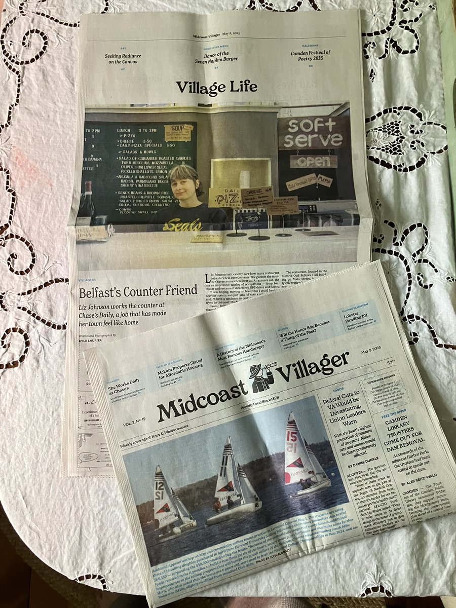 Willy Blackmore (@willyblackmore) on Twitter photo This week’s <a href="/MaineVillager/">Midcoast Villager</a>: Sea Grant, restored; the president of AFL-CIO talking about VA cuts in Augusta; yes-in-my-old-school housing in Rockland; 25 years of Chase’s Daily; and so much more This week’s <a href="/MaineVillager/">Midcoast Villager</a>: Sea Grant, restored; the president of AFL-CIO talking about VA cuts in Augusta; yes-in-my-old-school housing in Rockland; 25 years of Chase’s Daily; and so much more