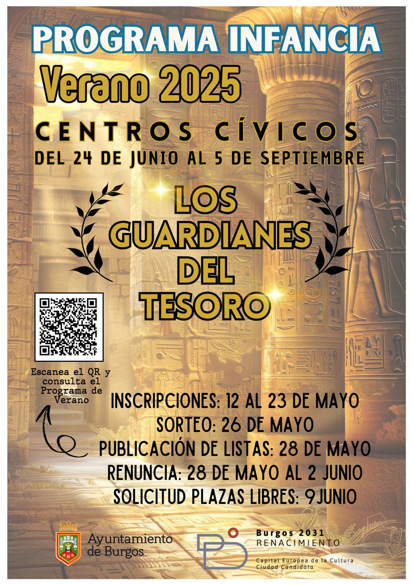 Se acerca el verano y es momento de planificar cómo nuestros hij@s van a pasarlo conciliando con nuestros trabajos. La Gerencia Municipal de Servicios Sociales ofrece muchas opciones entre las que destaca el programa de <a href="/CivicosBurgos/">CentrosCívicosBurgos</a>  aytoburgos.es/-/programaci%C…