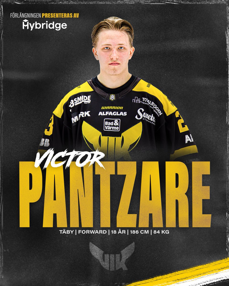 ✅ Victor Pantzare stannar i VIK!

Forwarden har skrivit på ett nytt avtal som sträcker sig över tre säsonger. 💛🖤

➡ Läs mer på VIK.se
🤝 Förlängningen presenteras av hybridgegroup.se
