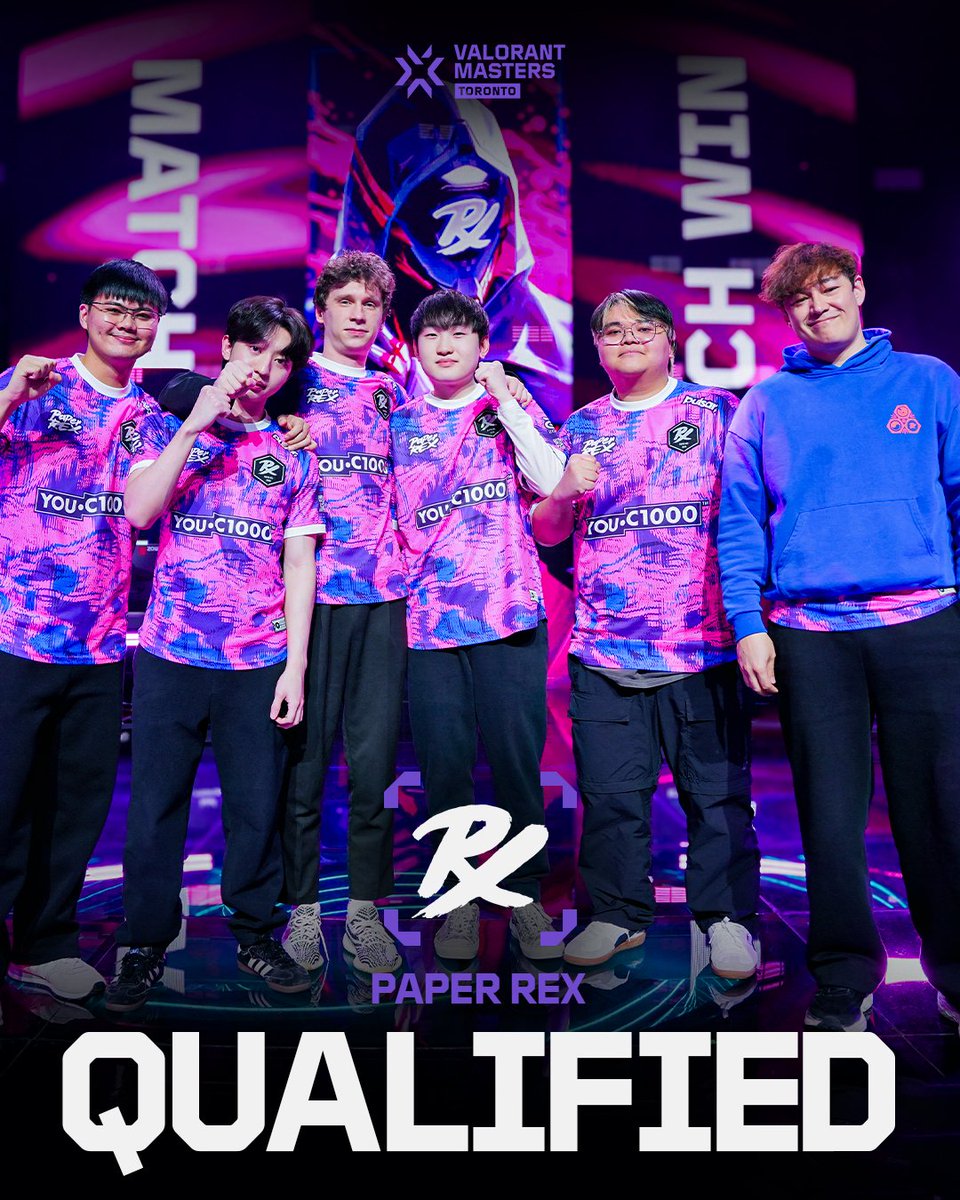 #WGaming goes to #VALORANTMasters Toronto 🦖

Paper Rex joins RRQ and Gen.G as the three representatives of #VCTPacific!