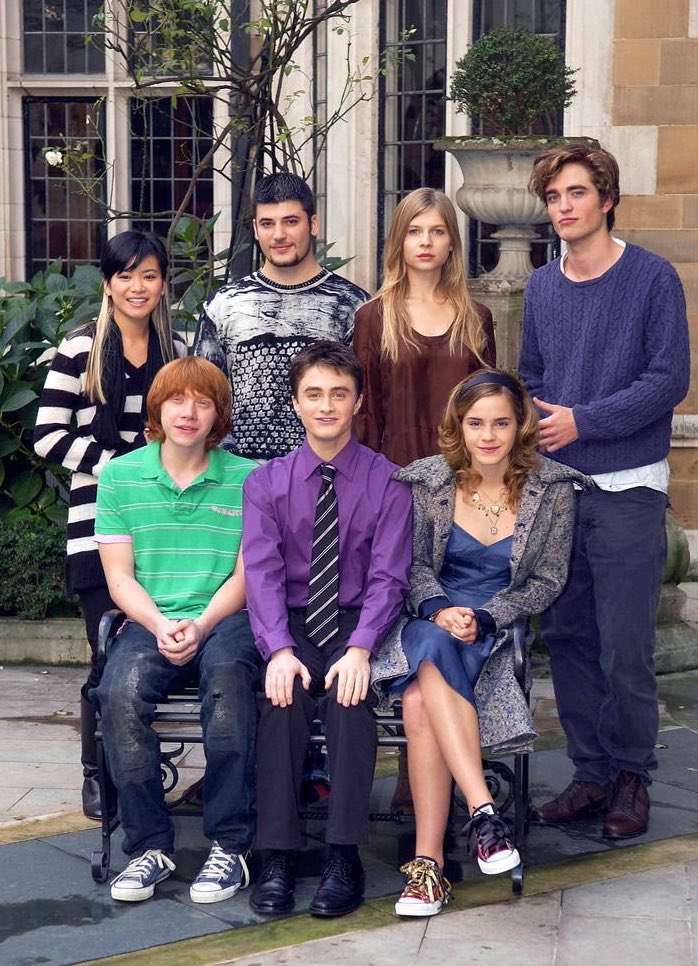 solelynostalgia's tweet image. the cast of ‘harry potter and the goblet of fire’, 2005