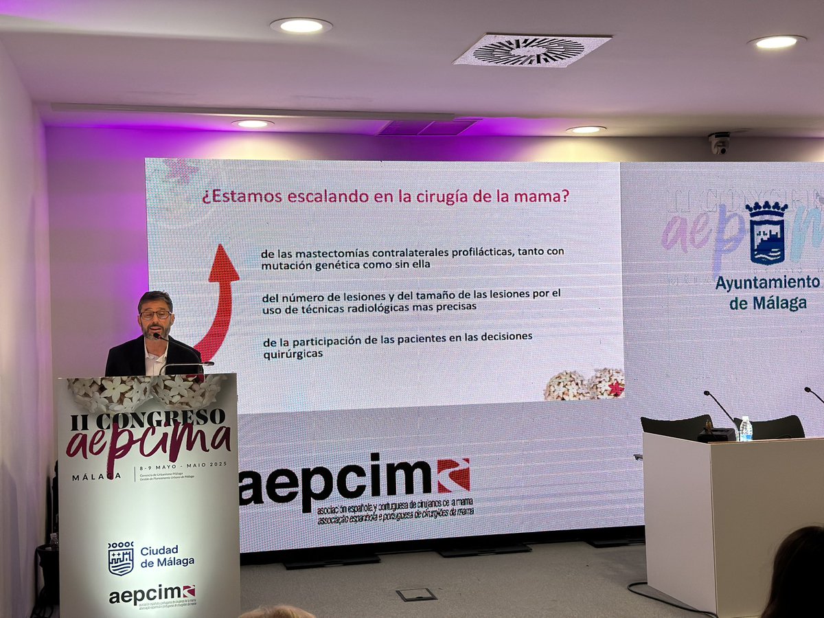 ➡️Estamos escalando en la cirugía de mama? 

🎤Alejandro Utor 

#IICongresoAepcima