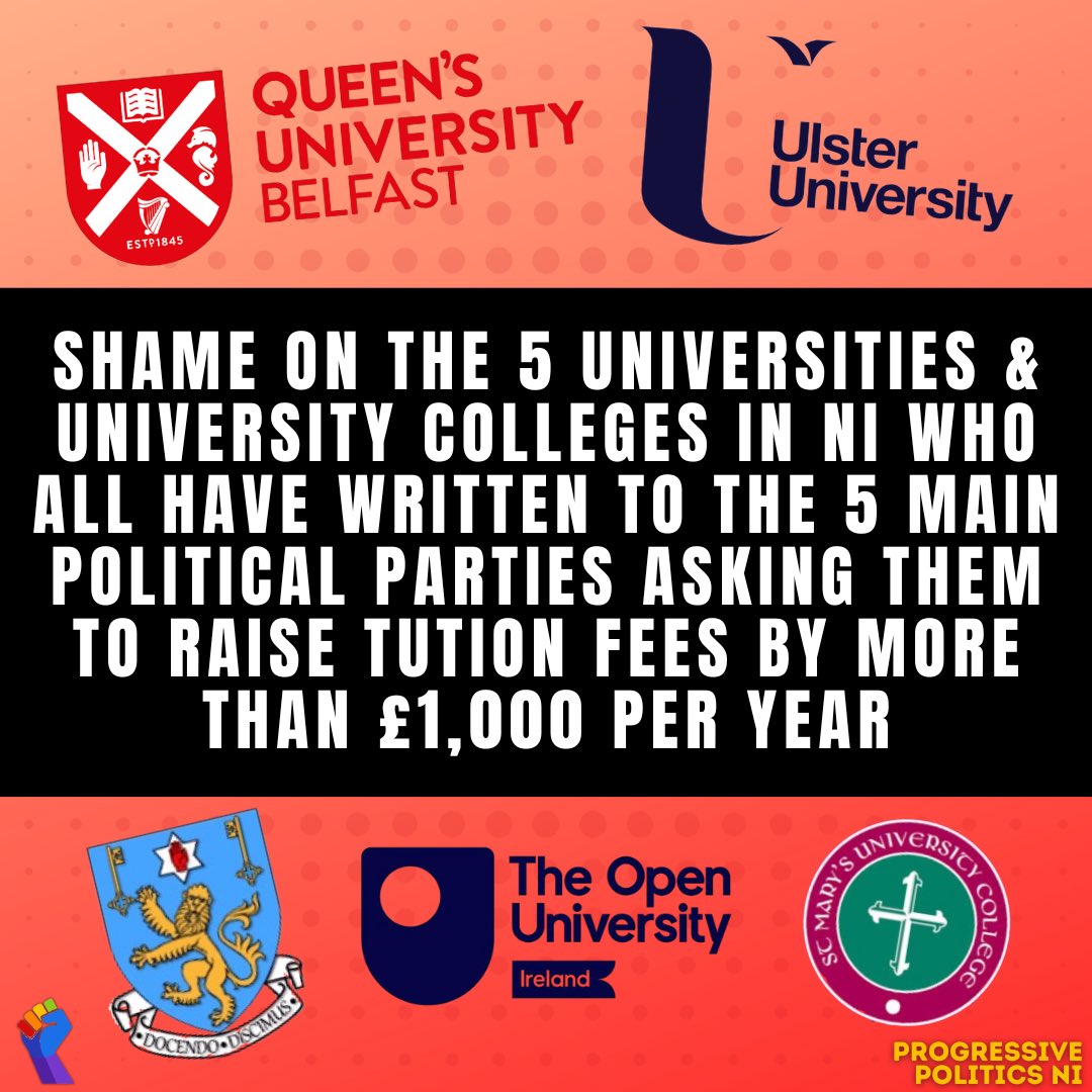 ProgressivePoliticsNI (@progpoliticsni) on Twitter photo Education should be made more affordable for all, not less. All eyes on our political parties to see where they go on this, especially Economy Minister <a href="/CArchibald_SF/">Caoimhe Archibald MLA</a> who has the power to rule out rises. Education should be made more affordable for all, not less. All eyes on our political parties to see where they go on this, especially Economy Minister <a href="/CArchibald_SF/">Caoimhe Archibald MLA</a> who has the power to rule out rises.