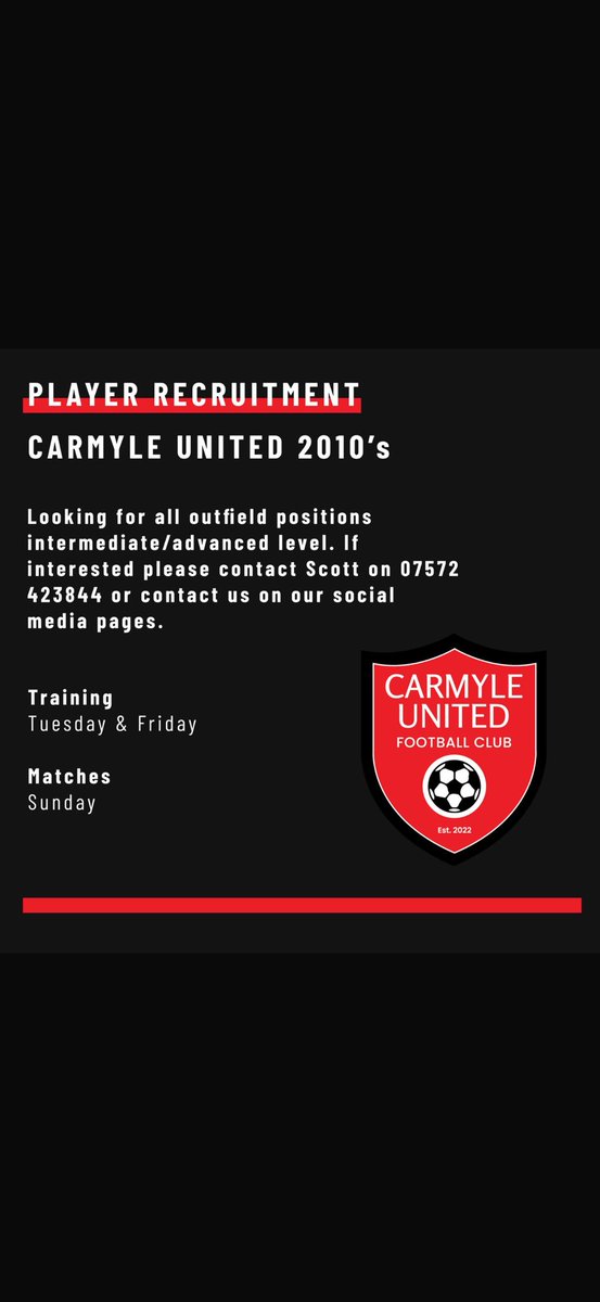 Carmyle United Football Club (@carmyleutdfc) on Twitter photo  Carmyle United Football Club (@carmyleutdfc) on Twitter photo