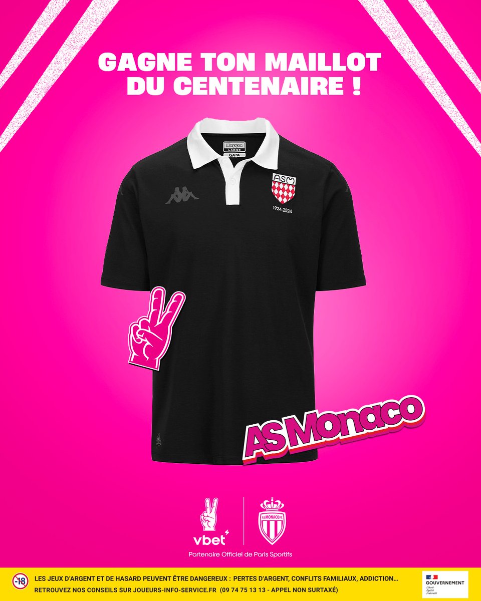 AlyumdrA ๐ฎ๐ฉ (@alyumdra) on Twitter photo Pour ce dernier match du Centenaire ร domicile, avec Vbet, on te fait gagner ton maillot ๐ฏ !
Pour participer :
โป๏ธ RT ce tweet
โค๏ธ Like ce tweet
๐ฌ Commente avec : #MaillotASM
๐ฅFollow <a href="/AlyumdrA/">AlyumdrA ๐ฎ๐ฉ</a> et <a href="/VBET_fr/">VBET France</a>
๐Dimanche 11/05 ร 23h
๐Maillot du centenaire Taille L
Le vainqueur Pour ce dernier match du Centenaire ร domicile, avec Vbet, on te fait gagner ton maillot ๐ฏ !
Pour participer :
โป๏ธ RT ce tweet
โค๏ธ Like ce tweet
๐ฌ Commente avec : #MaillotASM
๐ฅFollow <a href="/AlyumdrA/">AlyumdrA ๐ฎ๐ฉ</a> et <a href="/VBET_fr/">VBET France</a>
๐Dimanche 11/05 ร 23h
๐Maillot du centenaire Taille L
Le vainqueur