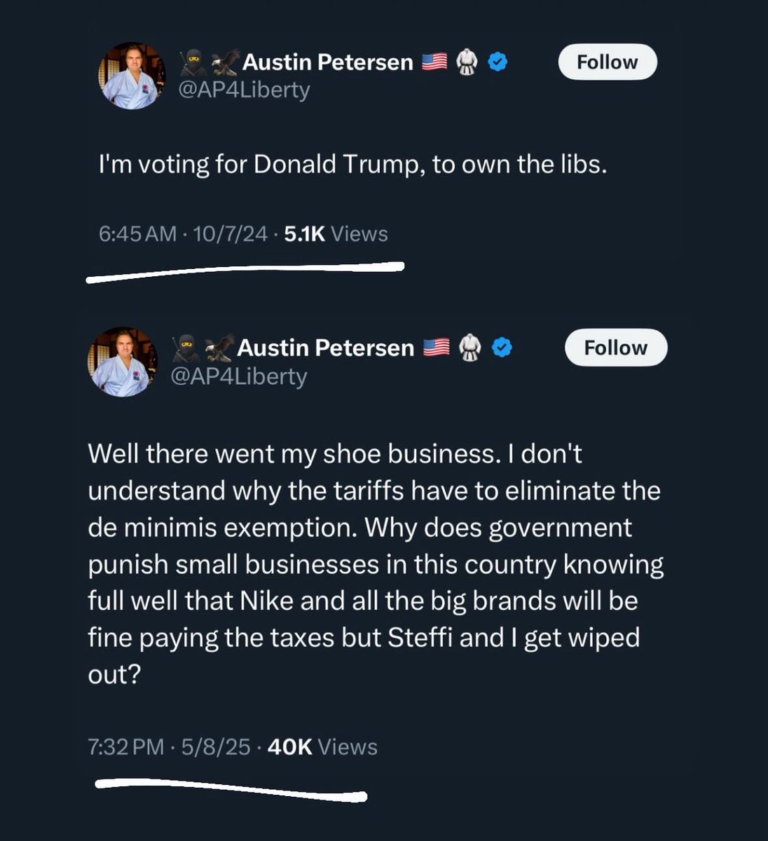 I love a feel-good FAFO MAGA story. This shit just warms my heart. 🤣