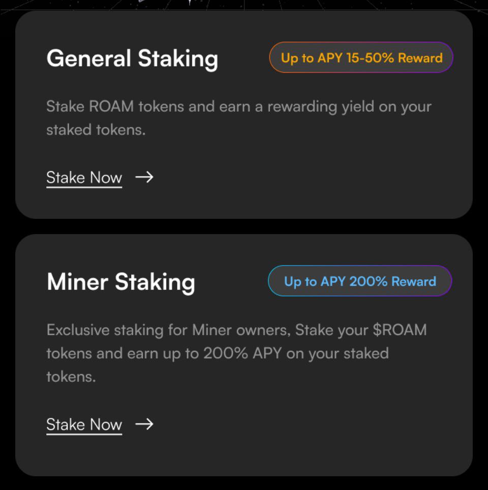 <a href="/weRoamxyz/">Roam</a> isn’t just playing the DePIN game—it’s rewriting it.

With 2.4M+ WiFi nodes, 3.5M OpenRoaming hotspots, and live deployment in 190+ countries, it’s a global network you can stake into.

🔒 50% APY for general users
🔒 200% APY for miner owners
🎯 Upcoming Sticker Boost