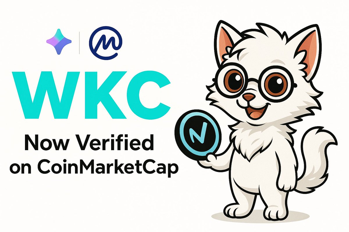 Believers,
Wiki Cat's Market Cap and Supply data is now verified on CoinMarketCap.
