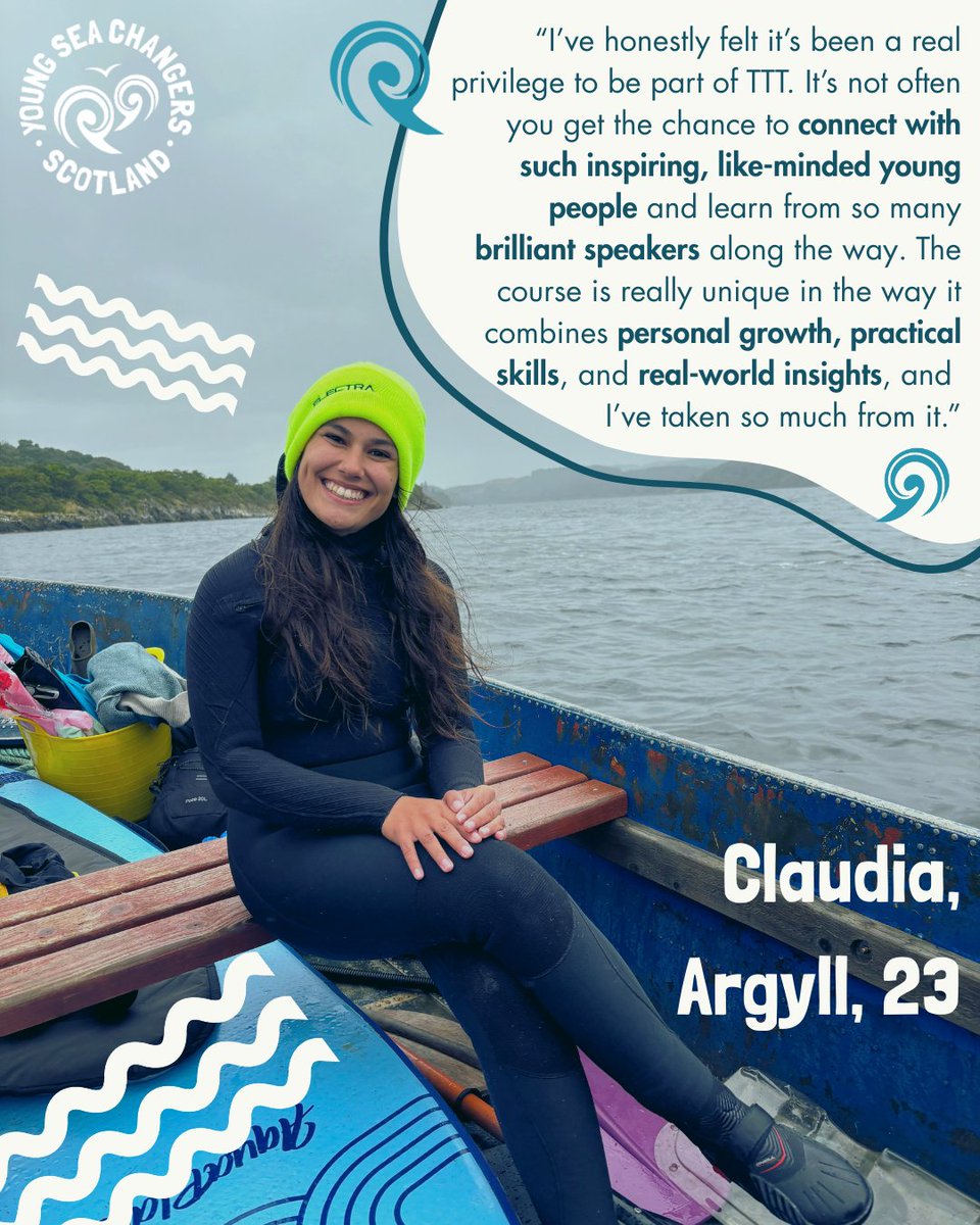 Meet this year's Turning the Tide alumni! 🏆 We couldn't be prouder of this year's cohort.

Argyll-native Claudia has thrown herself into the course, developed her skills and created an Ocean Action Venn to figure out her role in marine advocacy. 

Congrats Claudia! 🦪🛥️