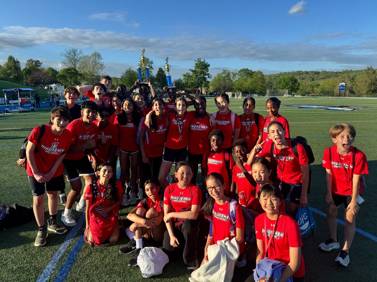 Silver Spike Champs 🏆

Big congrats to our middle school boys’ track &amp; field team for bringing home gold—and to the girls’ for a strong silver finish! 
5 school records fell, which included standout performances across the board.

@newarkacademy