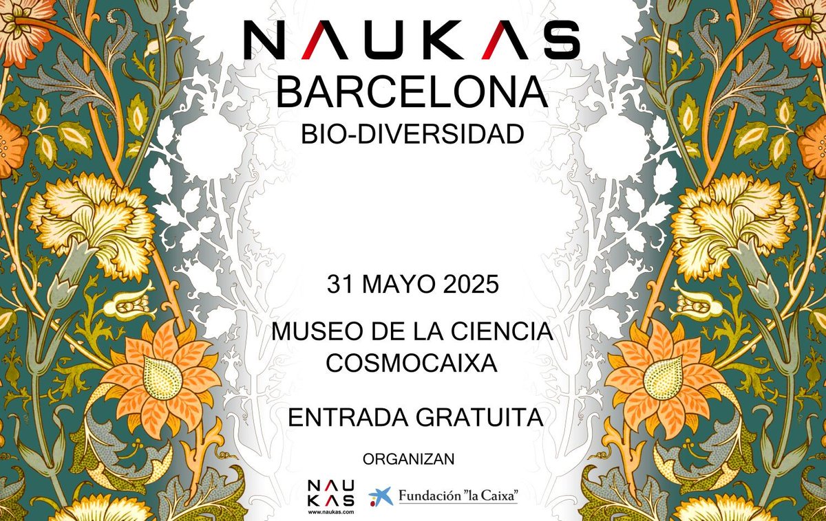 Fernando A. Navarro (@navarrotradmed) on Twitter photo Jornada de divulgación científica
«Bio-Diversidad»
Barcelona🇪🇸: <a href="/Naukas_com/">Naukas</a> <a href="/CosmoCaixa/">Museo de la Ciencia CosmoCaixa</a>, 31 de mayo.
Info: naukas.com/2025/05/09/res…
cc <a href="/brionesci/">Carlos Briones</a> <a href="/ConchiLillo/">Conchi Lillo🧠🔬👀</a> <a href="/GMarfanyN/">Gemma Marfany Nadal</a> <a href="/IsabelIsamoren/">Isabel Moreno</a> <a href="/Divulgameteo/">José Miguel Viñas</a> <a href="/farmagemma/">Gemma del Caño</a> <a href="/edusadeci/">Eduardo Sáenz de Cabezón</a> <a href="/anapayopayo/">Ana Payo Payo, PhD</a> <a href="/aberron/">🦋👋🏻</a> <a href="/Irreductible/">Javier Peláez</a>... Jornada de divulgación científica
«Bio-Diversidad»
Barcelona🇪🇸: <a href="/Naukas_com/">Naukas</a> <a href="/CosmoCaixa/">Museo de la Ciencia CosmoCaixa</a>, 31 de mayo.
Info: naukas.com/2025/05/09/res…
cc <a href="/brionesci/">Carlos Briones</a> <a href="/ConchiLillo/">Conchi Lillo🧠🔬👀</a> <a href="/GMarfanyN/">Gemma Marfany Nadal</a> <a href="/IsabelIsamoren/">Isabel Moreno</a> <a href="/Divulgameteo/">José Miguel Viñas</a> <a href="/farmagemma/">Gemma del Caño</a> <a href="/edusadeci/">Eduardo Sáenz de Cabezón</a> <a href="/anapayopayo/">Ana Payo Payo, PhD</a> <a href="/aberron/">🦋👋🏻</a> <a href="/Irreductible/">Javier Peláez</a>...