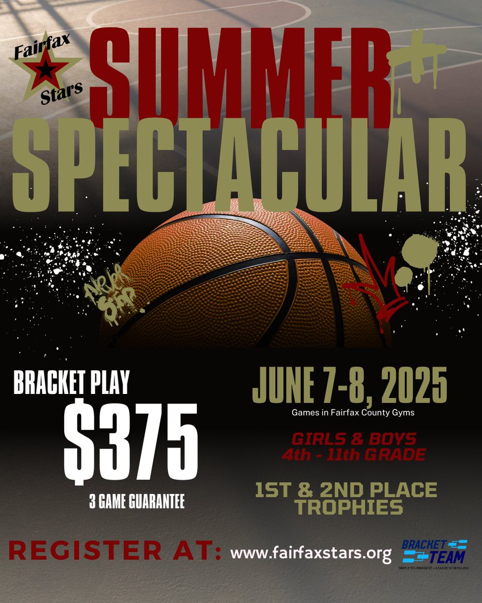 Boys n Girls Bracket play Summer Spectacular. Can also still play 1 day