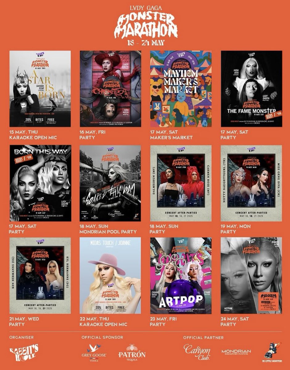 DaxJuju's tweet photo. Here are some of the Gaga themed events you can visit while you are here in Singapore for Gaga ❤️ (1/3) https://t.co/zmOJSzFlKq