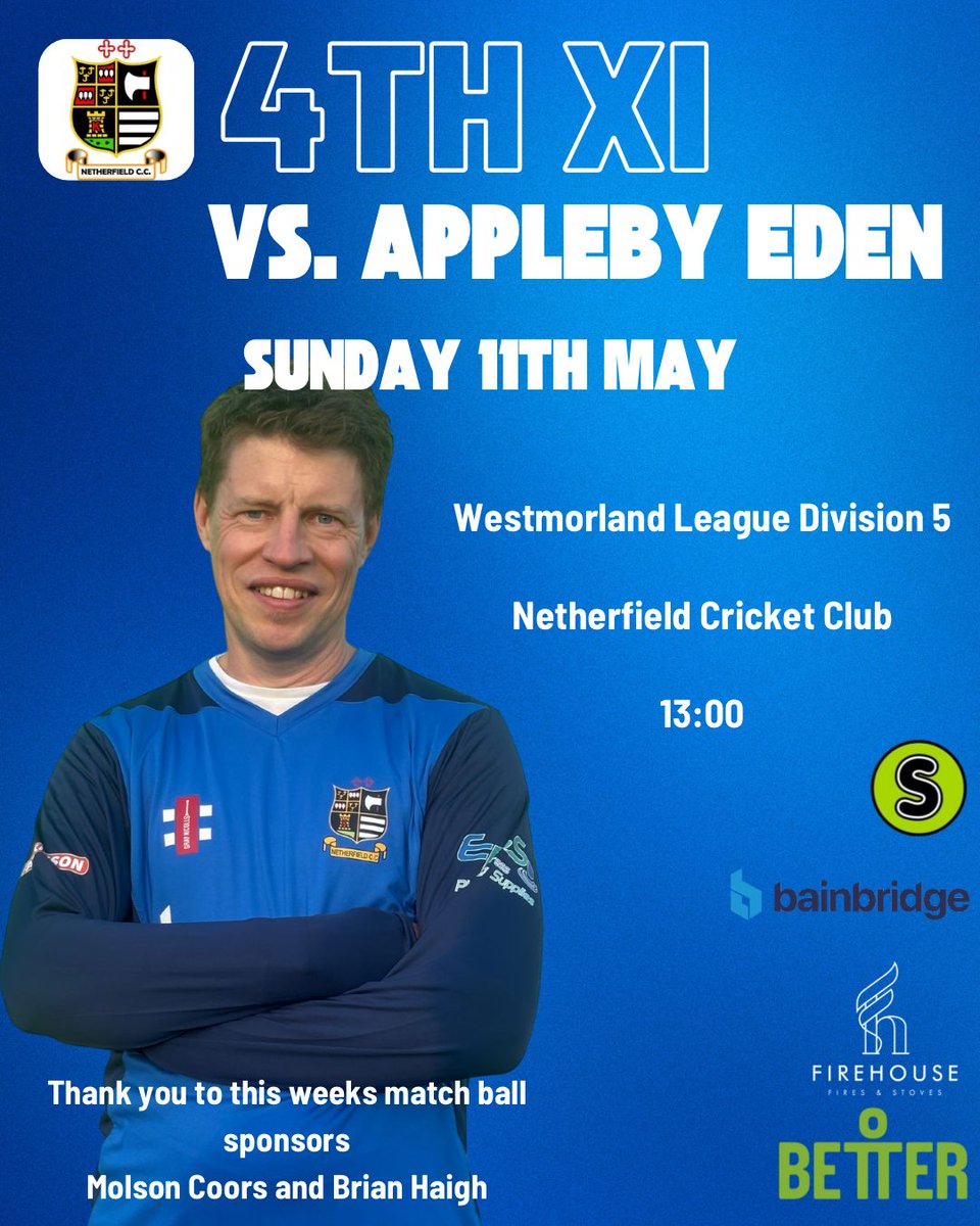 Netherfield Cricket Club (@netherfieldcc) on Twitter photo Big Weekend of cricket for the club.
All four senior men's teams in league action.
1sts and 2nds host <a href="/CumbriaCricket/">Cumbria Cricket Board</a> rearranged 2024 finals day at <a href="/NetherfieldCC/">Netherfield Cricket Club</a> on Sunday. Big Weekend of cricket for the club.
All four senior men's teams in league action.
1sts and 2nds host <a href="/CumbriaCricket/">Cumbria Cricket Board</a> rearranged 2024 finals day at <a href="/NetherfieldCC/">Netherfield Cricket Club</a> on Sunday.