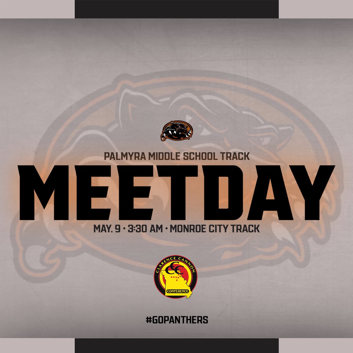 CCC MS TRACK MEET
FIELD EVENTS 3:30PM
RUNNING EVENTS 4:30PM