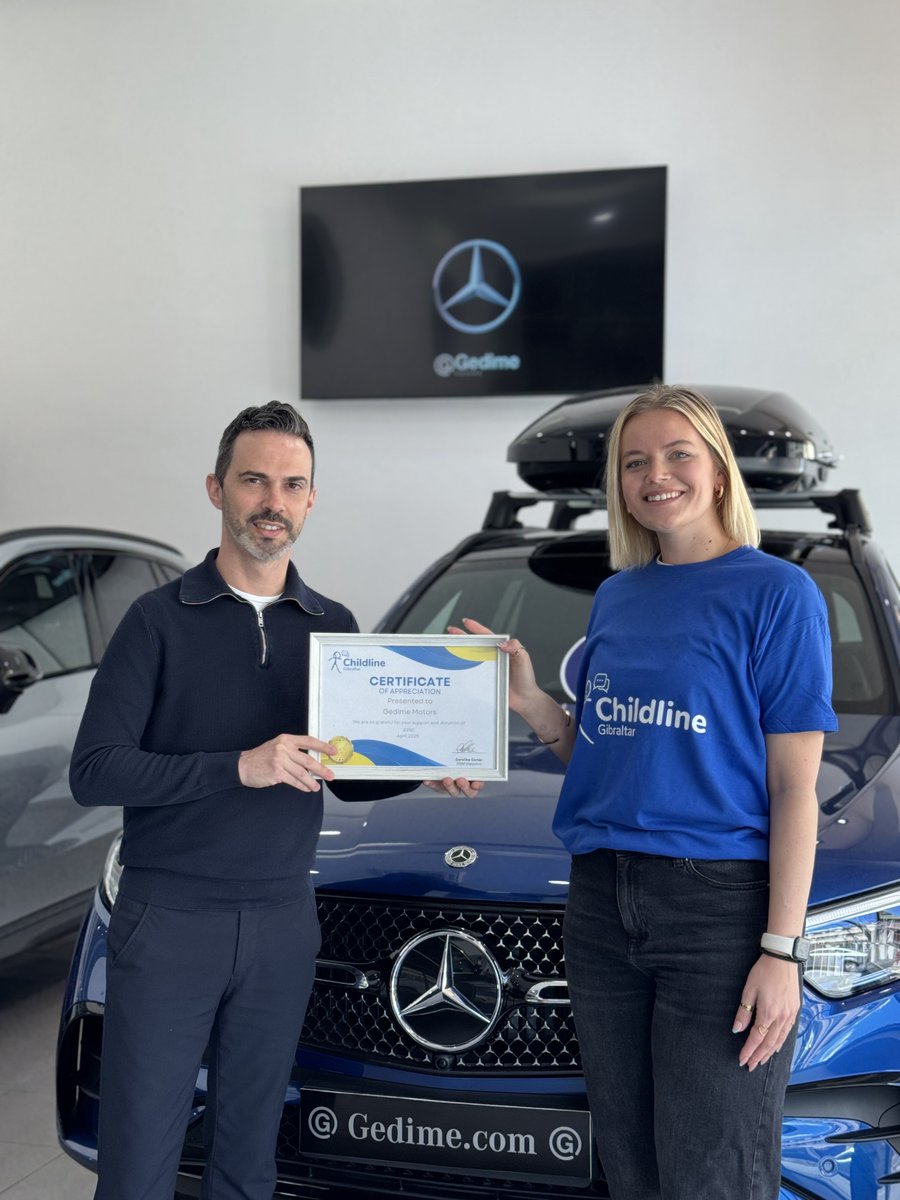 A massive Thank you to Gedime Gibraltar for a very kind donation! We are so grateful to our kind community who continue to help us support  young people in Gibraltar💙

#childlinegibraltar #donate #support #youngpeople #wellbeing #mentalhealth
