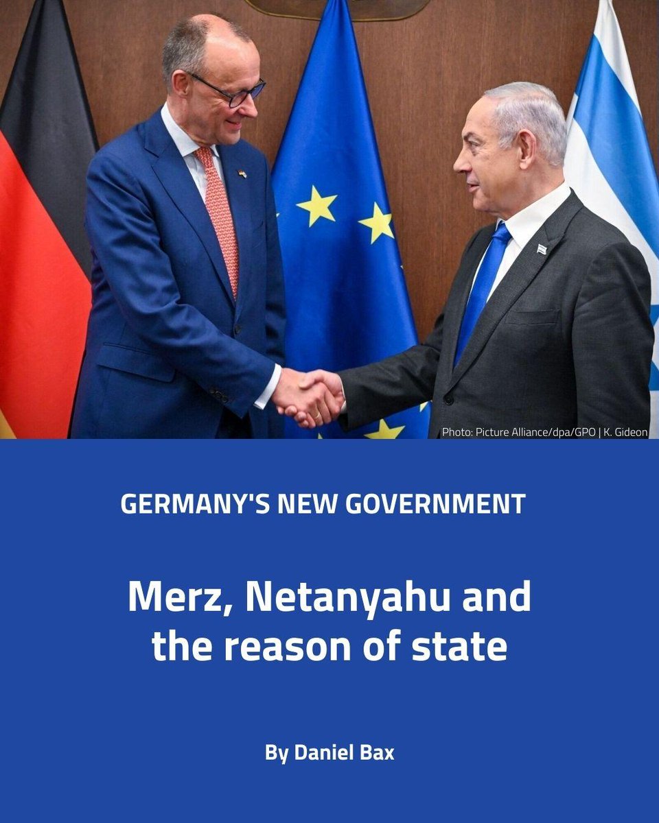 QantaraEN's tweet image. Under #Merz, Germany is expected to double down on its support for #Israel, even if it means sidelining international law. Domestically, repression of Israel's critics is set to intensify.
qantara.de/en/node/44374