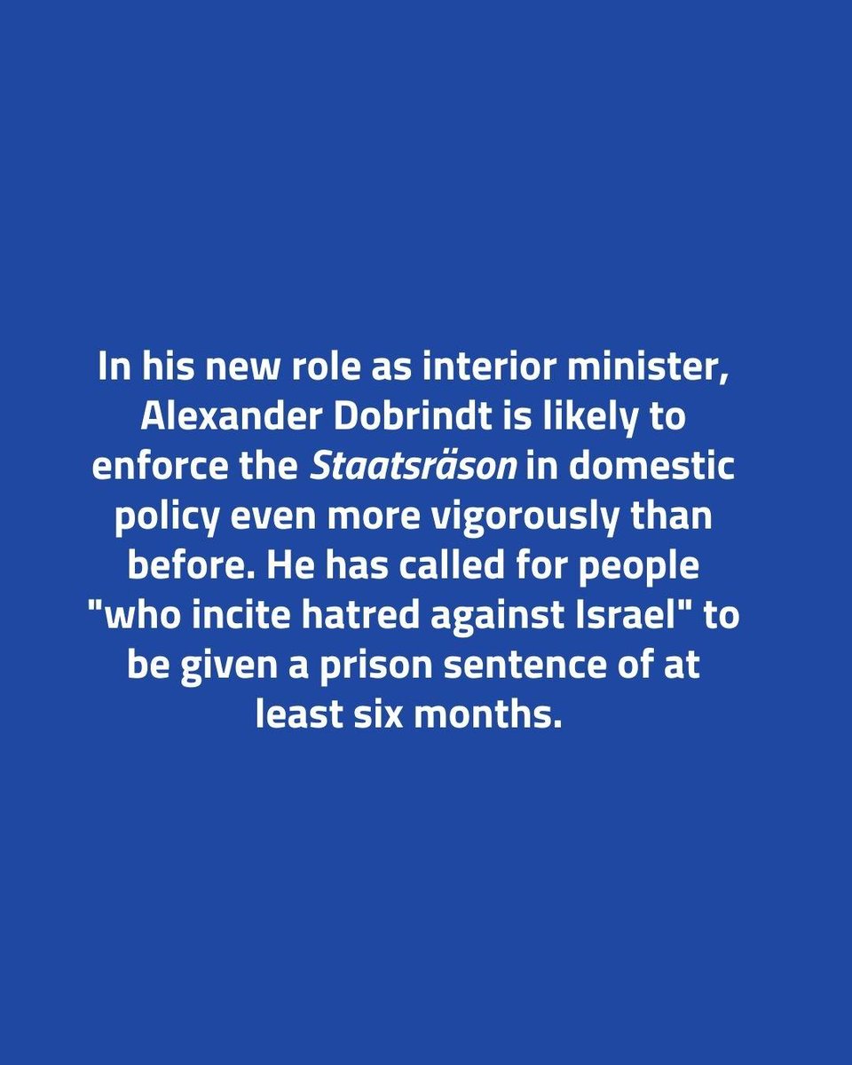 QantaraEN's tweet image. Under #Merz, Germany is expected to double down on its support for #Israel, even if it means sidelining international law. Domestically, repression of Israel's critics is set to intensify.
qantara.de/en/node/44374