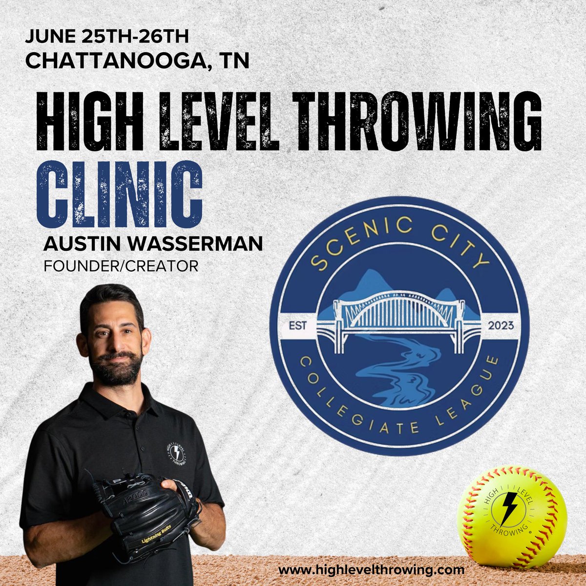 Austin Wasserman (@wass_strength) on Twitter photo We added 3 new clinics to the schedule! Join us to get your arms right this summer! 💪🏻
✅ Bradenton, FL
✅ Costa Mesa, CA
✅ Chattanooga, TN 
Sessions available for youth and high school athletes! 🥎⚡️
highlevelthrowing.com/pages/clinics We added 3 new clinics to the schedule! Join us to get your arms right this summer! 💪🏻
✅ Bradenton, FL
✅ Costa Mesa, CA
✅ Chattanooga, TN 
Sessions available for youth and high school athletes! 🥎⚡️
highlevelthrowing.com/pages/clinics