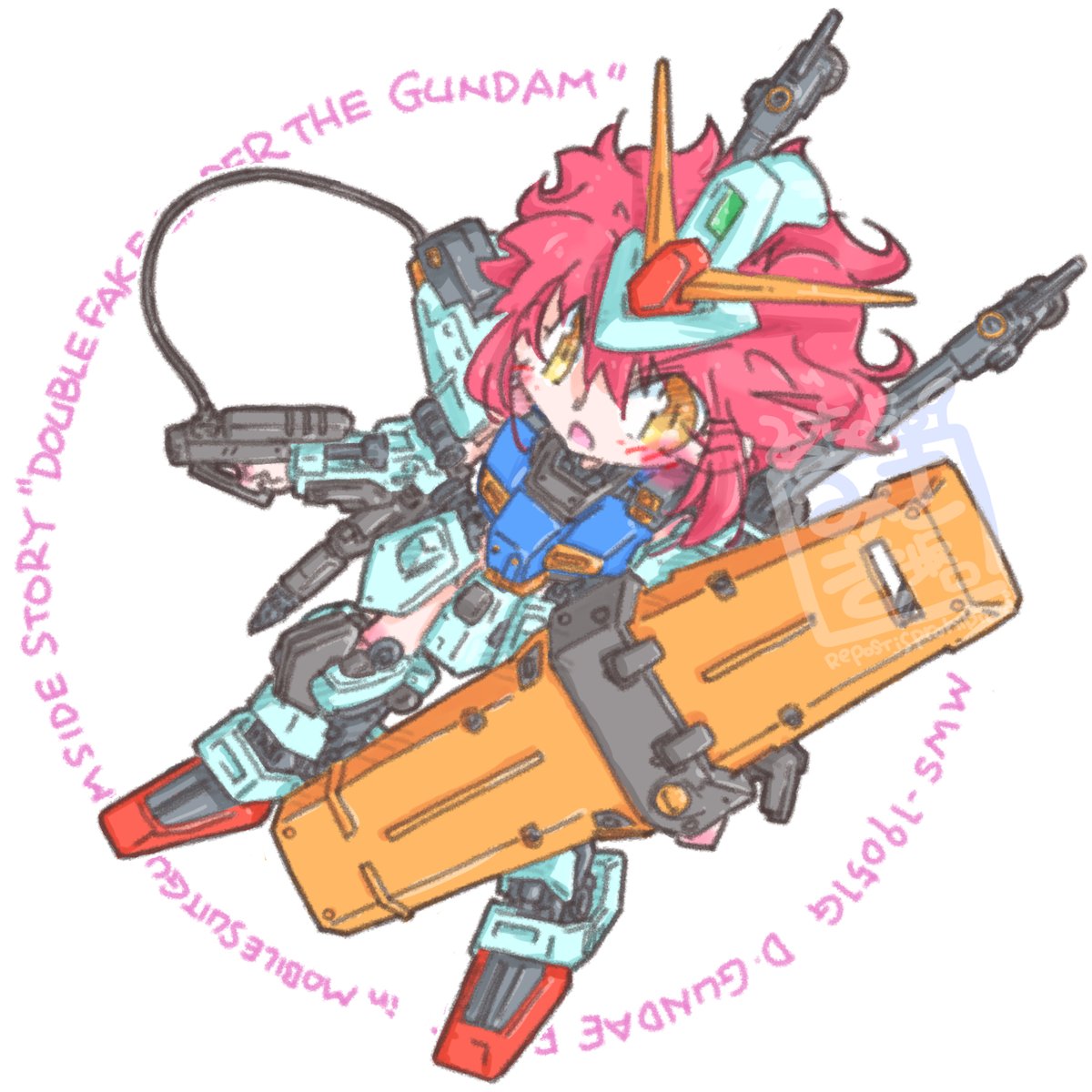 bittecompany's tweet image. #MS少女 
積みプラ消化。Dガンダムファーストさんです