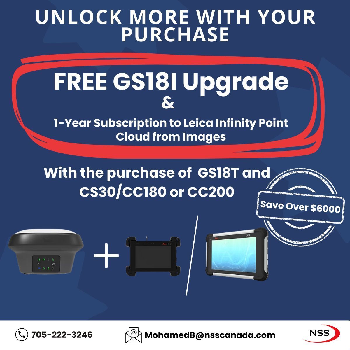 NSS Canada π¨π¦ (@nsscanadainc) on Twitter photo Unlock precision like never before! π
π Reach out now to Mohamed, Our BDM- Geomatics, at 705.744.3246 ext 223 or MohamedB@nsscanada.com and upgrade your equipment and save big!
#LeicaSurveying #PrecisionTools #SurveyingOffer Unlock precision like never before! π
π Reach out now to Mohamed, Our BDM- Geomatics, at 705.744.3246 ext 223 or MohamedB@nsscanada.com and upgrade your equipment and save big!
#LeicaSurveying #PrecisionTools #SurveyingOffer
