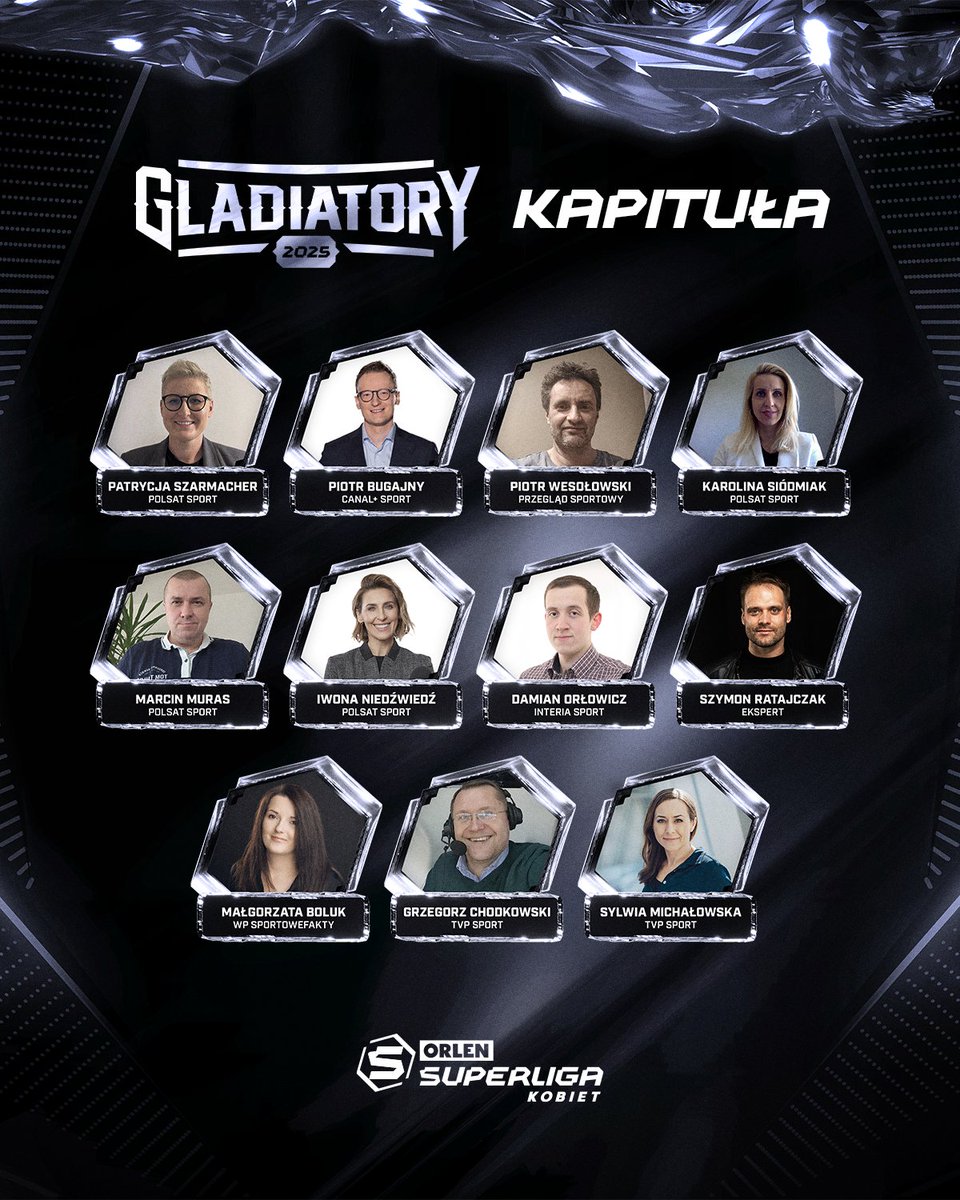 ℹ️ W poniedziałek odbędą się obrady Kapituły Gladiatorów 2025 ⏳

Przedstawiciele mediów i ekspertów zajmujących się rozgrywkami ORLEN Superligi Kobiet, podczas specjalnego spotkania wytypują zawodniczki oraz trenerów w dziewięciu kategoriach 🔝

Kibice będą mogli głosować na