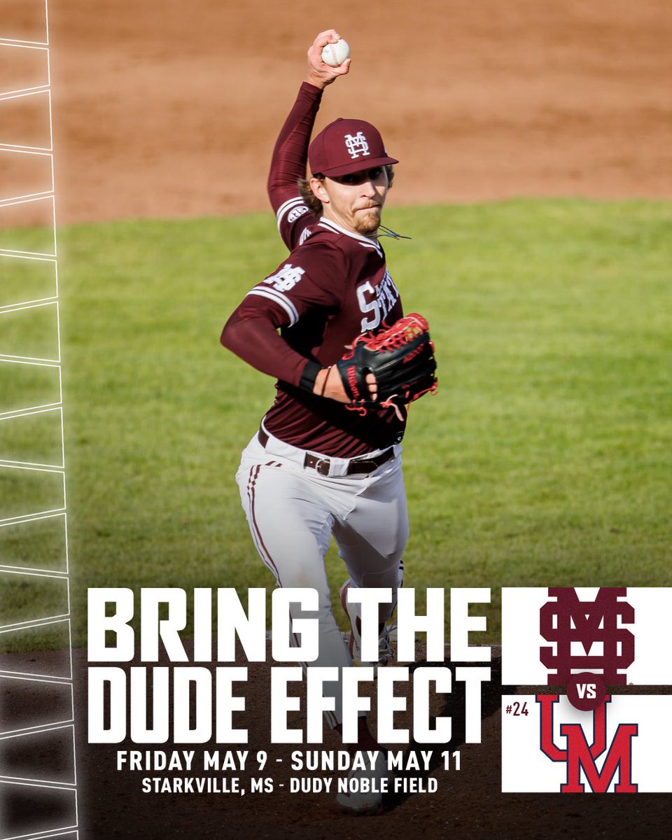 Back at the Dude for the last regular season series! See you there!
<a href="/HailStateBB/">Mississippi State Baseball</a>