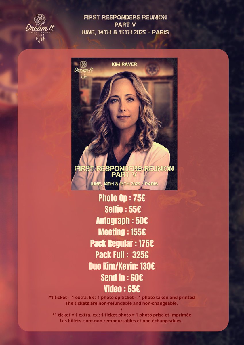 DreamitCon's tweet photo. #FRR5 Kim Raver est notre 9ème guest. Elle sera présente à Paris les 14 &amp; 15 Juin . // Kim Raver is our 9th guest. She will be in Paris on June 14 &amp; 15. 

https://t.co/HGOHm0BGEp https://t.co/7g6X4TNJLb