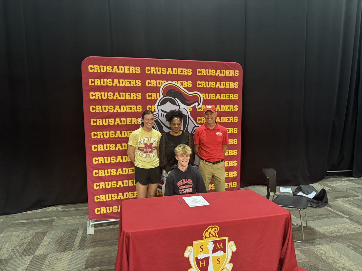 Nash Ochs-Wald is signing with Wabash College. Nash will be running cross-country and track for Little Giants.  Good luck Nash and congratulations!! We will be following you.  <a href="/ScecinaNow/">Scecina Memorial High School</a>