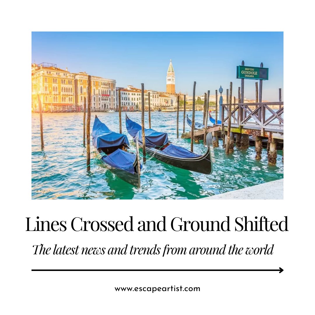 🌍 This Week in Global Headlines ✈️📰

What’s your take on the week’s wildest headline? 👇 

escapeartist.com/blog/lines-cro…

#GlobalNews #Kashmir #Greenland #Venice #RealID #Geopolitics