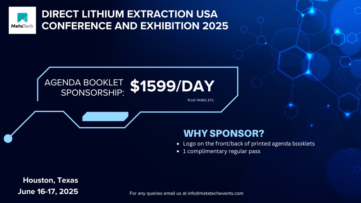 Want your brand front and center at #DLEUSA2025?
Our à la carte sponsor options include:
☕ Coffee Break
📶 WiFi
🎽 Lanyards
🎒 Conference Bags &amp; more
📍 Houston, June 16–17
📩 DM us or email info@metatechevents.com