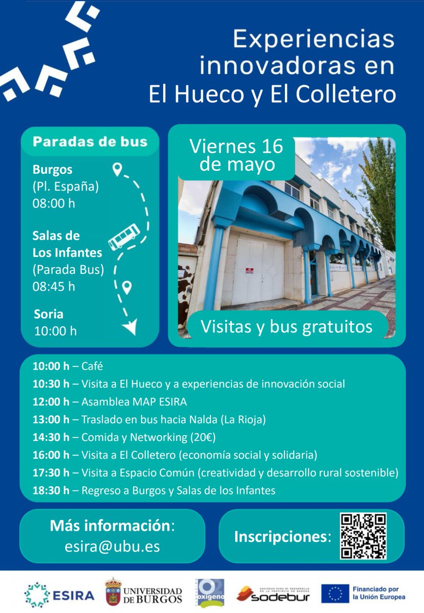 *Buenos días amigx de UBUVerde!* 🌱

 🗣️ *ARTÍCULO RECOMENDADO* 🗣️ 

Hoy te traemos este artículo tan interesante sobre *El proyecto de desarrollo rural ESIRA visita las iniciativas El Hueco y El Colletero, en Soria y La Rioja* 💐🌷

*Artículo web* : ubu.es/noticias/el-pr…