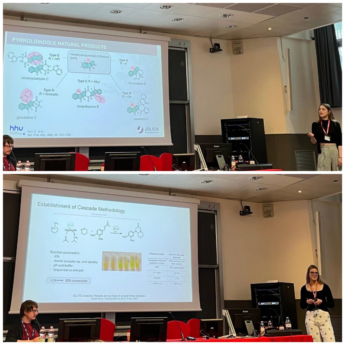 Martina_L_Contente (@ml_contente) on Twitter photo 2nd session with Amber L. Barry (UCD) and Mona Haase (University of Dusseldorf) talking about convergent biocatalysis for the synthesis of alkaloids and application of methyltransferases for natural product preparation. <a href="/NextGenBiocat/">NextGenBiocat</a> 2nd session with Amber L. Barry (UCD) and Mona Haase (University of Dusseldorf) talking about convergent biocatalysis for the synthesis of alkaloids and application of methyltransferases for natural product preparation. <a href="/NextGenBiocat/">NextGenBiocat</a>