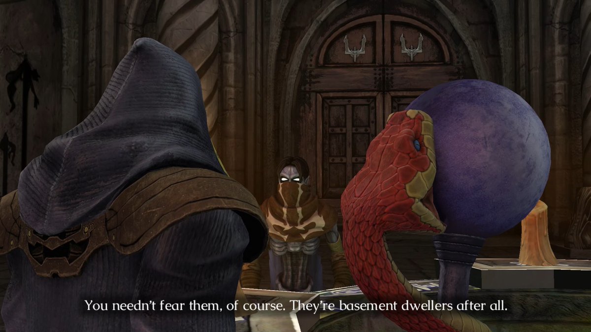 Fun fact: Soul Reaver's subtitles are stored in PLAIN TEXT in the game's folders.

I'm such a child it's unbelievable