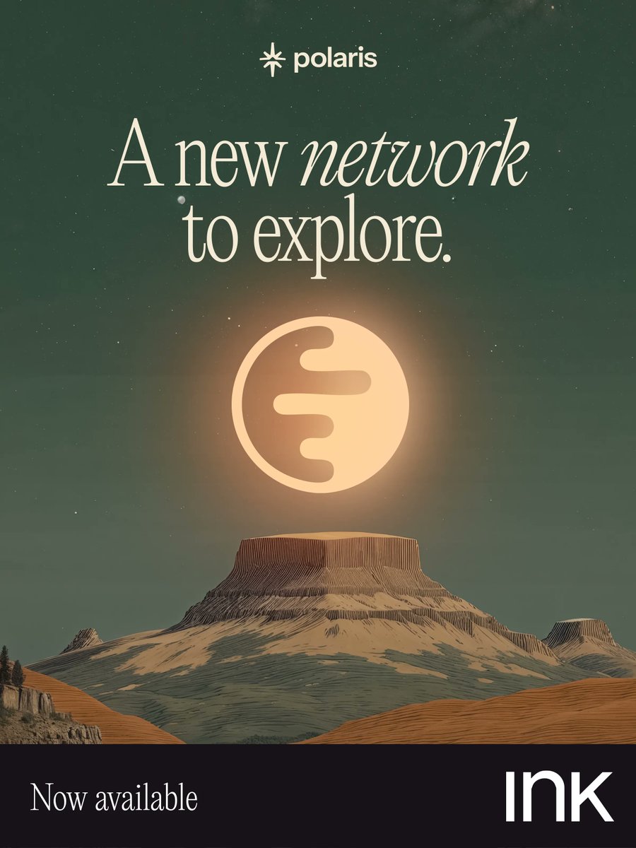 Polaris_App's tweet image. Ink @inkonchain ✍️ the Ethereum L2 unleashed by @krakenfx, is now a supported network on Polaris beta. Let's Ink the future together.

Trade all tokens, across all chains.

✴️ polaris.app