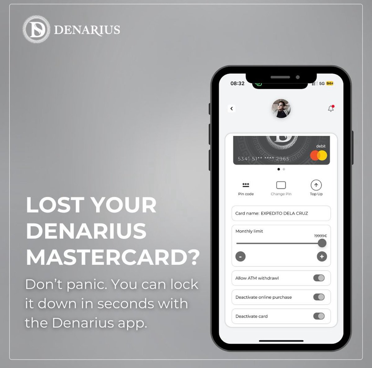 DenariusGlobal's tweet image. Now you can stay on top of your finances.
The Denarius app automatically tracks all your payments and breaks down your monthly spending—so you always know where your money’s going. Download the app and open an account instantly. #DenariusApp #SpendingTracker #DigitalBanking