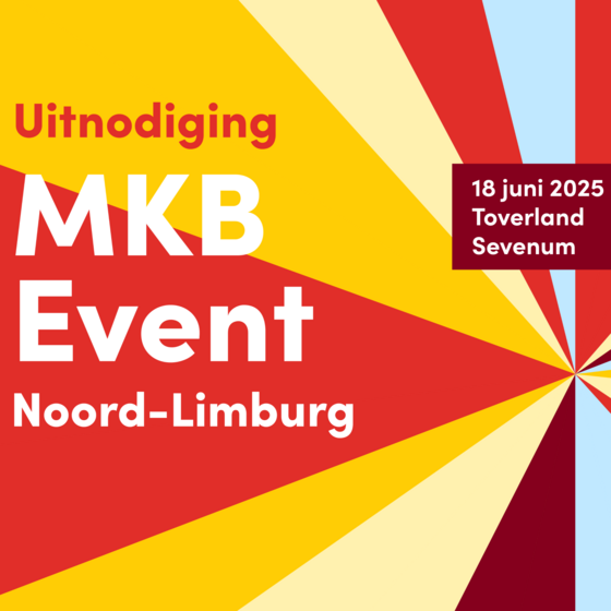 Meld je nu aan voor het gratis MKB Event op 18 juni in Noord-Limburg. Hét event om andere mkb’ers te ontmoeten en met de Provincie Limburg in gesprek te gaan. bit.ly/4deGSZo