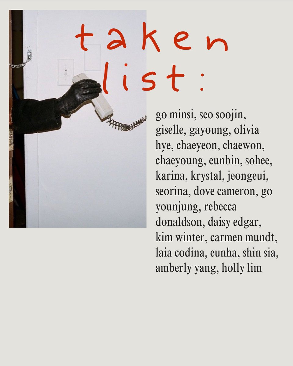 dreampulled's tweet image. taken list :