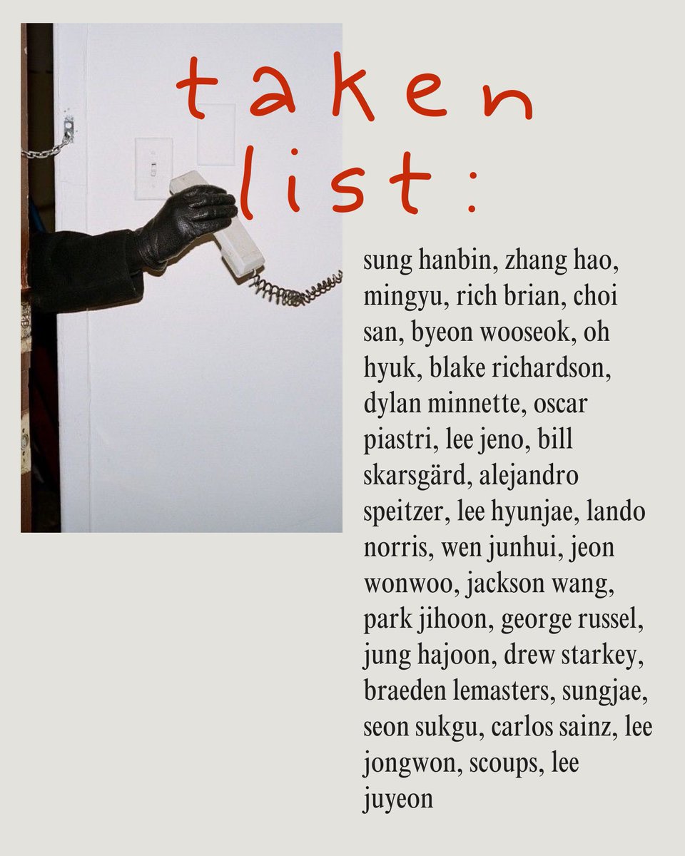 dreampulled's tweet image. taken list :