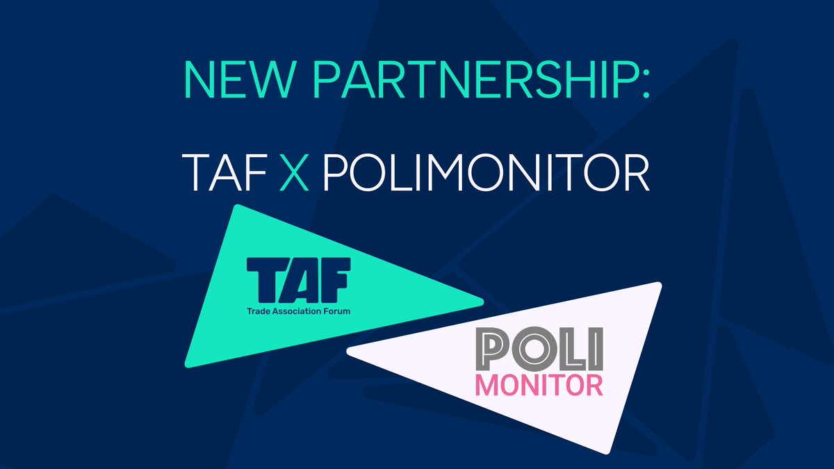 We've partnered with <a href="/Poli_Monitor/">PoliMonitor</a> to offer TAF members leaders sessions, political reaction events, and more, including our upcoming CSR Breakfast 🎟️bit.ly/4jQfF1J

TAF members can now also get 25% off political monitoring: bit.ly/4jQfF1J