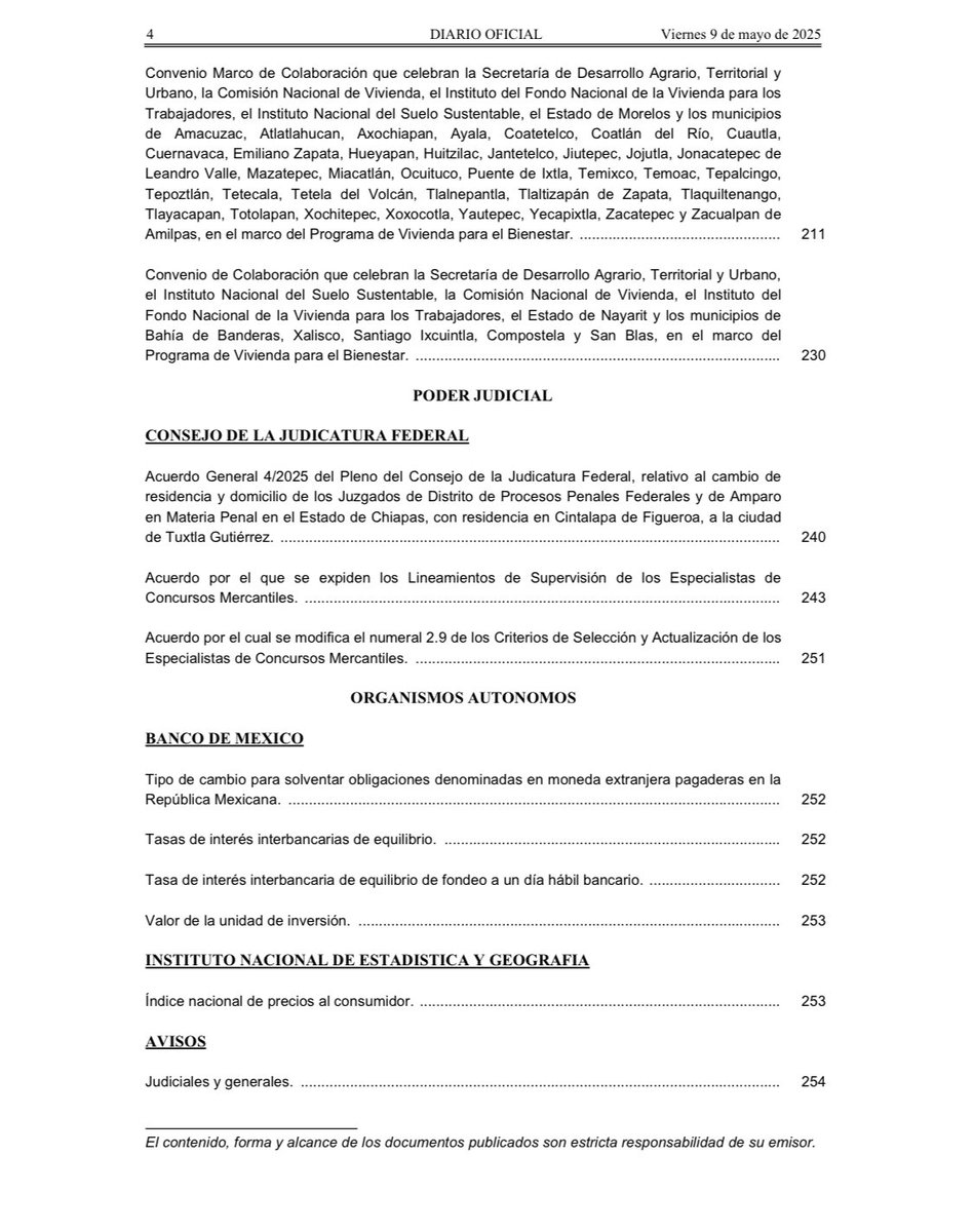 Orden Jurídico Nacional (@ojn_segob) on Twitter photo 📜 Diario Oficial de la Federación <a href="/DOF_SEGOB/">Diario Oficial DOF</a> 09-05-2025 Edición Matutina
👉 bit.ly/4m8m9dN
<a href="/SEGOB_mx/">Gobernación</a>
.
.
.
#DOF #México
#09DeMayoDe2025
#OrdenJurídicoNacional 📜 Diario Oficial de la Federación <a href="/DOF_SEGOB/">Diario Oficial DOF</a> 09-05-2025 Edición Matutina
👉 bit.ly/4m8m9dN
<a href="/SEGOB_mx/">Gobernación</a>
.
.
.
#DOF #México
#09DeMayoDe2025
#OrdenJurídicoNacional