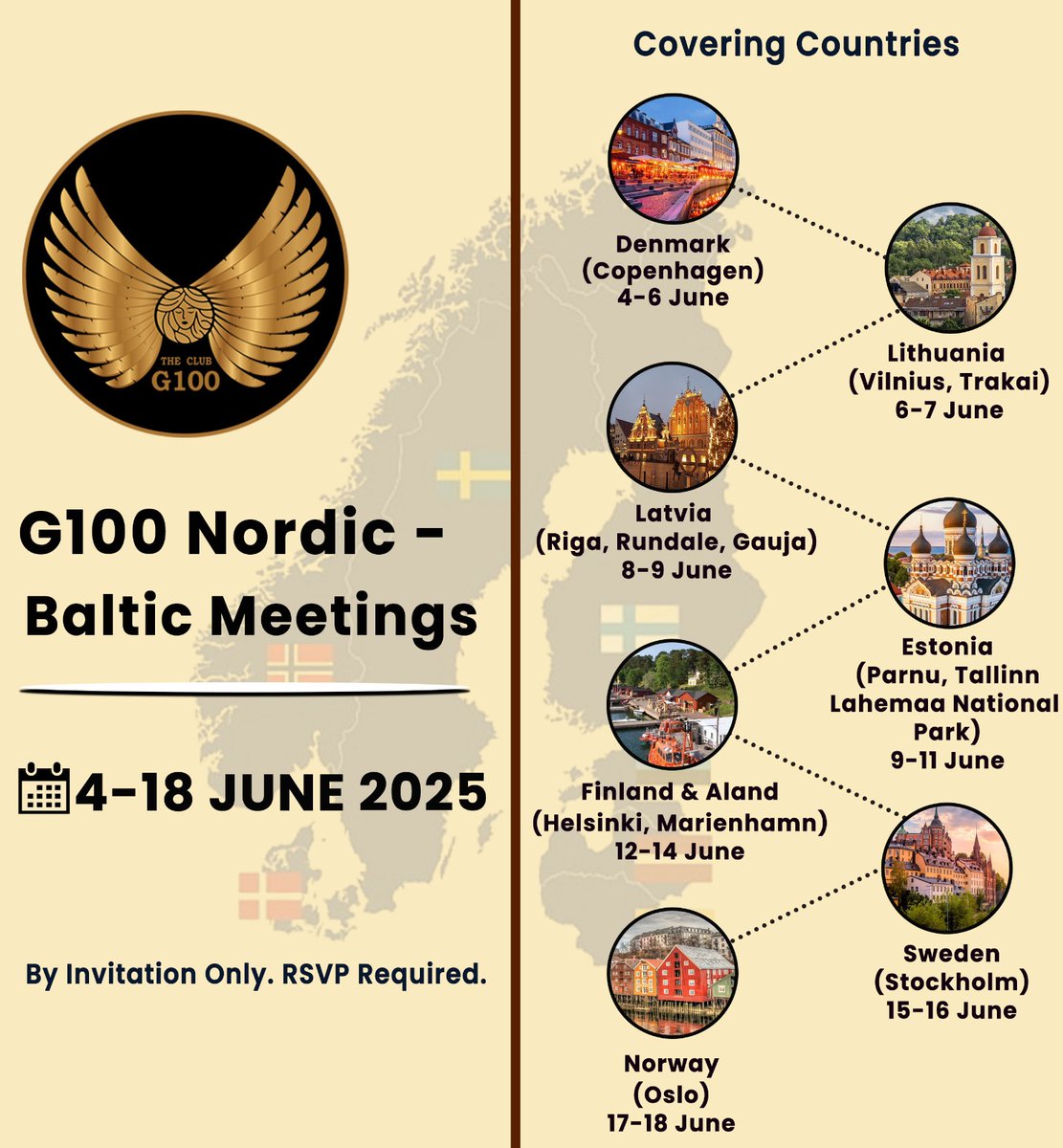 G100 (@g100wefleaders) on Twitter photo 🌍✨Join the #G100 Nordic–Baltic Meetings!
🗓 4–18 June 2025 | 7 Countries | 15 Days
💼 Women leaders, changemakers, global impact!
🎟 RSVP: stellapolarevents.com/nordic-baltic-…
#GlobalSisterhood #LeadershipMatters #WomenLeadership 🌍✨Join the #G100 Nordic–Baltic Meetings!
🗓 4–18 June 2025 | 7 Countries | 15 Days
💼 Women leaders, changemakers, global impact!
🎟 RSVP: stellapolarevents.com/nordic-baltic-…
#GlobalSisterhood #LeadershipMatters #WomenLeadership