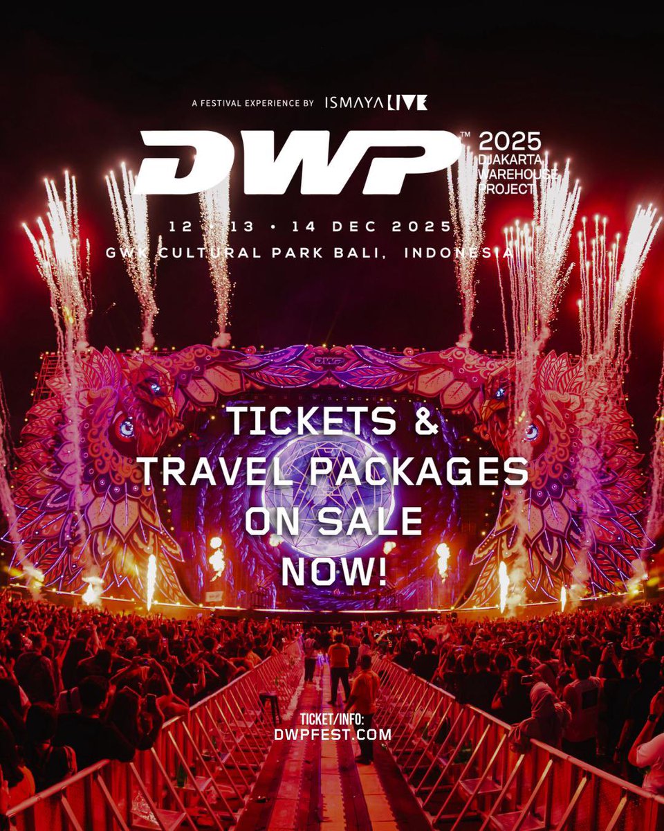 Tickets and travel packages sales for #DWP25 starts NOW!

Gather your crew, plan your trip and head over to dwpfest.com to secure your spot now.🔥

 #DWP25