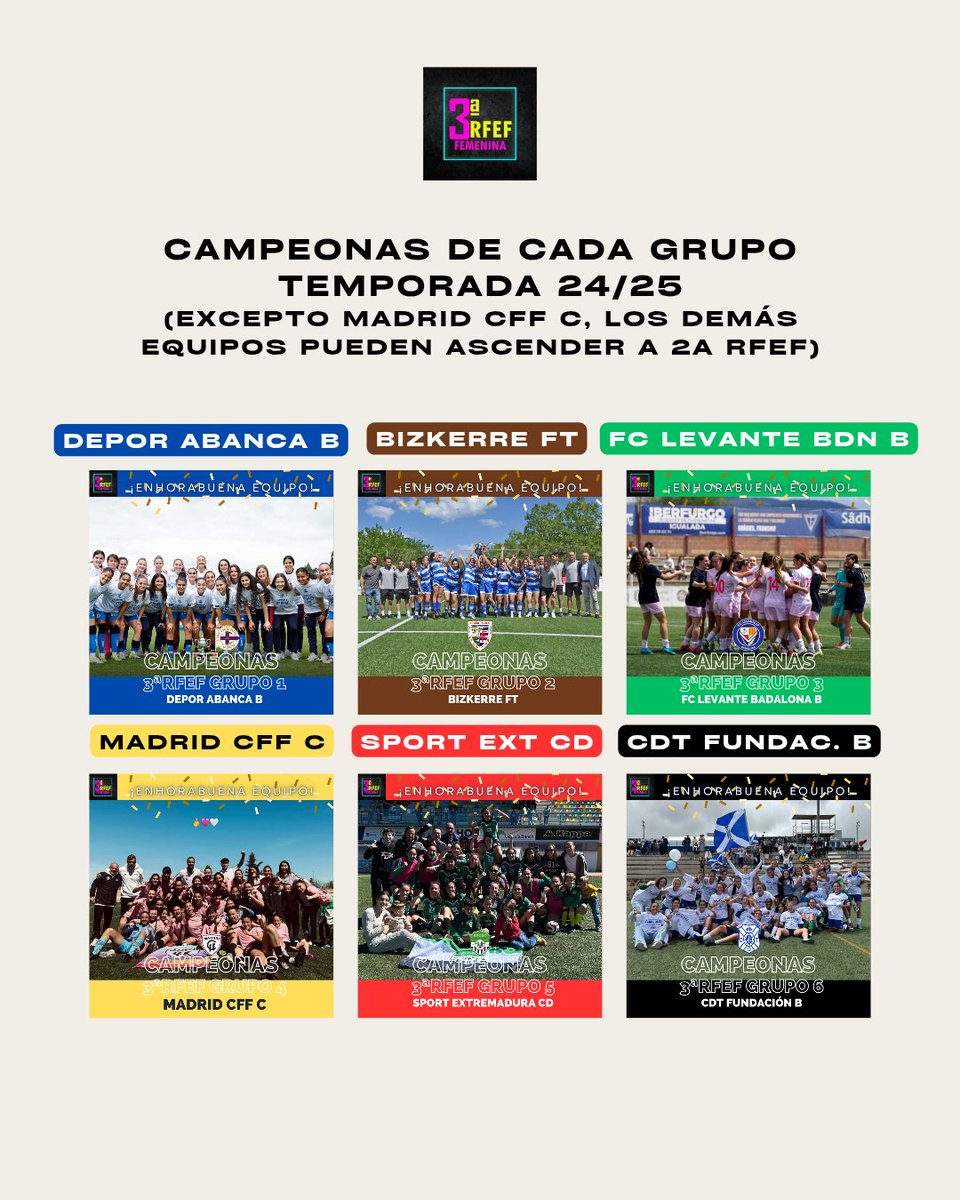 𝙂𝙖𝙣𝙖𝙙𝙤𝙧𝙖𝙨 𝙙𝙚 𝙘𝙖𝙙𝙖 𝙜𝙧𝙪𝙥𝙤 𝙙𝙚 𝙚𝙨𝙩𝙖 3𝙖 𝙍𝙁𝙀𝙁 𝙏𝙚𝙢𝙥𝙤𝙧𝙖𝙙𝙖 24/25 
Creds📸 (insta) #3rfef #rfef