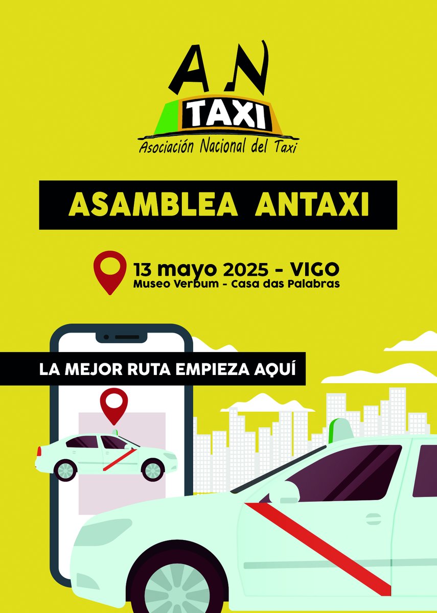 Asamblea #ANTAXI 2025 , en #Vigo, "La mejor ruta empieza aqui..."