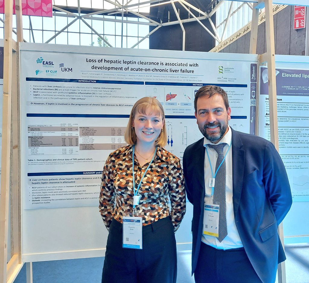 MEDB_LAB's tweet image. Is Leptin involved in progression of #ChronicLiverDisease to #ACLF? Find it out at poster FRI-175 from Frederike Krus. #EASLCongress #EASL2025