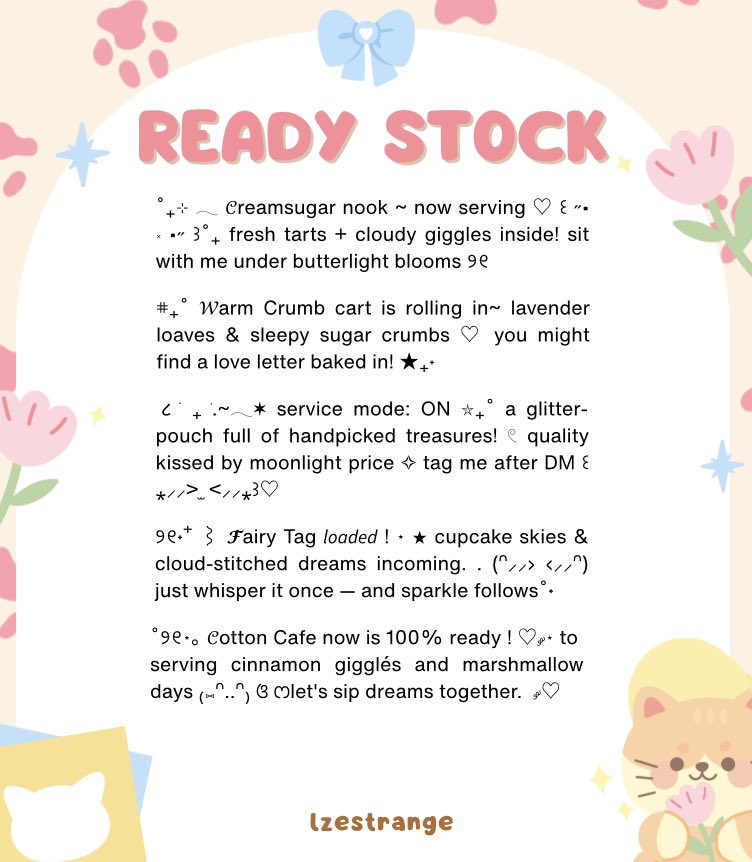cabtto's tweet photo. HELP RT? TY! (⸝⸝⸝•⩊•⸝⸝⸝)♡

aku ada wording bio ready stock bisa untuk semua jenis akun ba/ca/dll.
only Rp 3.5OO/each. 1Ok/3 bios  ꒰ᐢ.ˬ.ᐢ꒱

please, check alt for more details.
hit me up on DM ★
t. bio rs zonauang zonaba zonajajan https://t.co/i4DIEi9V62