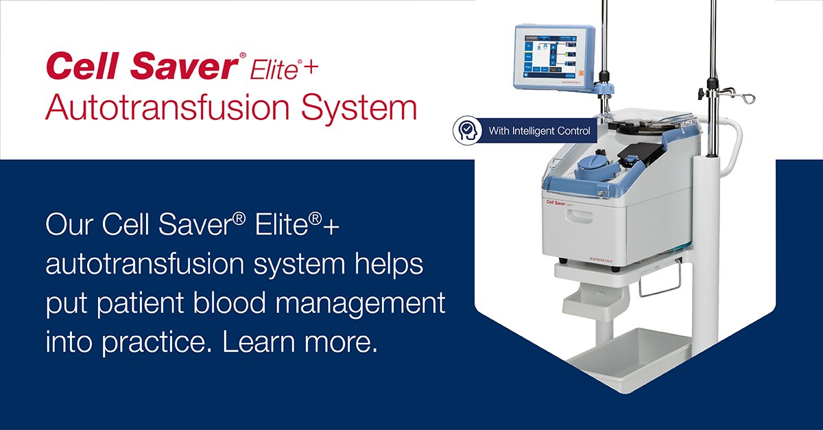 Haemonetics Corp (@haemoneticscorp) on Twitter photo The <a href="/WHO/">World Health Organization (WHO)</a> emphasizes minimizing blood loss & reducing dependence on donor blood. Autologous blood recovery is a cornerstone of a robust #PatientBloodManagement programāand the Cell SaverĀ® EliteĀ®+ system helps hospitals put it into practice. Learn more: bit.ly/40vlh7s #PBM The <a href="/WHO/">World Health Organization (WHO)</a> emphasizes minimizing blood loss & reducing dependence on donor blood. Autologous blood recovery is a cornerstone of a robust #PatientBloodManagement programāand the Cell SaverĀ® EliteĀ®+ system helps hospitals put it into practice. Learn more: bit.ly/40vlh7s #PBM